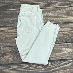 Pistola Women's Size‎ 30 Light Blush Denim Straight Jeans Fringe Hem Mid Rise
